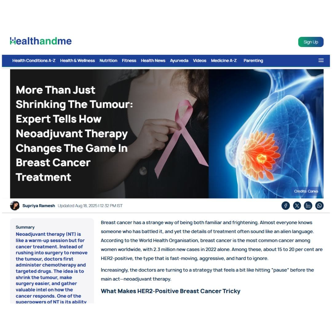 How Neoadjuvant Therapy Changes The Game In Breast Cancer Treatment